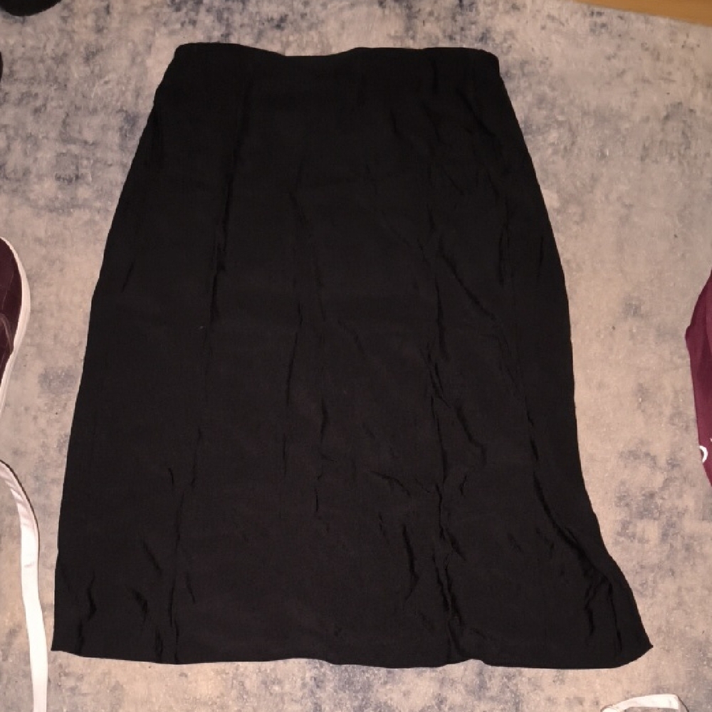 Madewell Classic Black Pencil Skirt